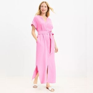 Brand New LOFT Beach Triple Cloth Short Sleeve Maxi Dress, size M